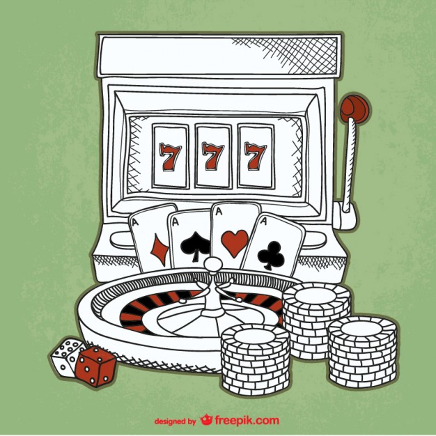 piirretty casinoautomaatti